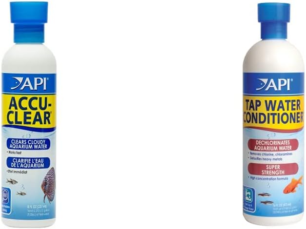 ACCU-CLEAR API Water Clarifier 4-Ounce Bottle for Freshwater Aquariums.