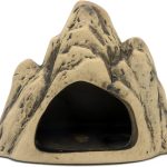 ALEGI Aquarium Ceramic Decoration: Bull Mountain Cave Rock for Cichlids