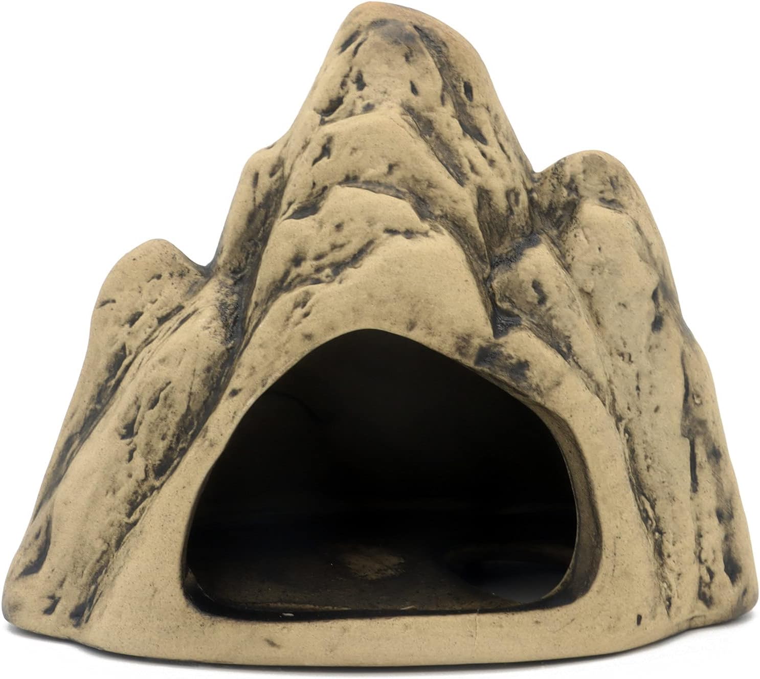 ALEGI Aquarium Ceramic Decoration: Bull Mountain Cave Rock for Cichlids