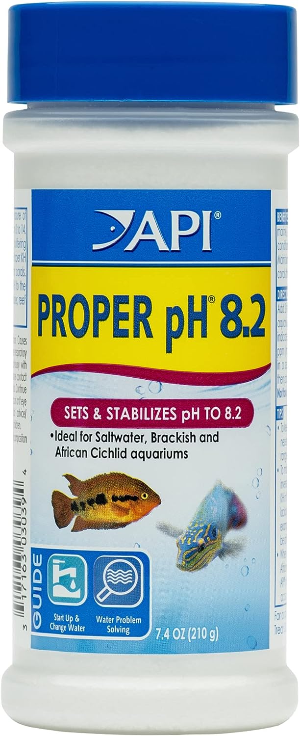 API pH Stabilizer: Proper pH 8.2 for Freshwater Aquariums – 7.4 oz.