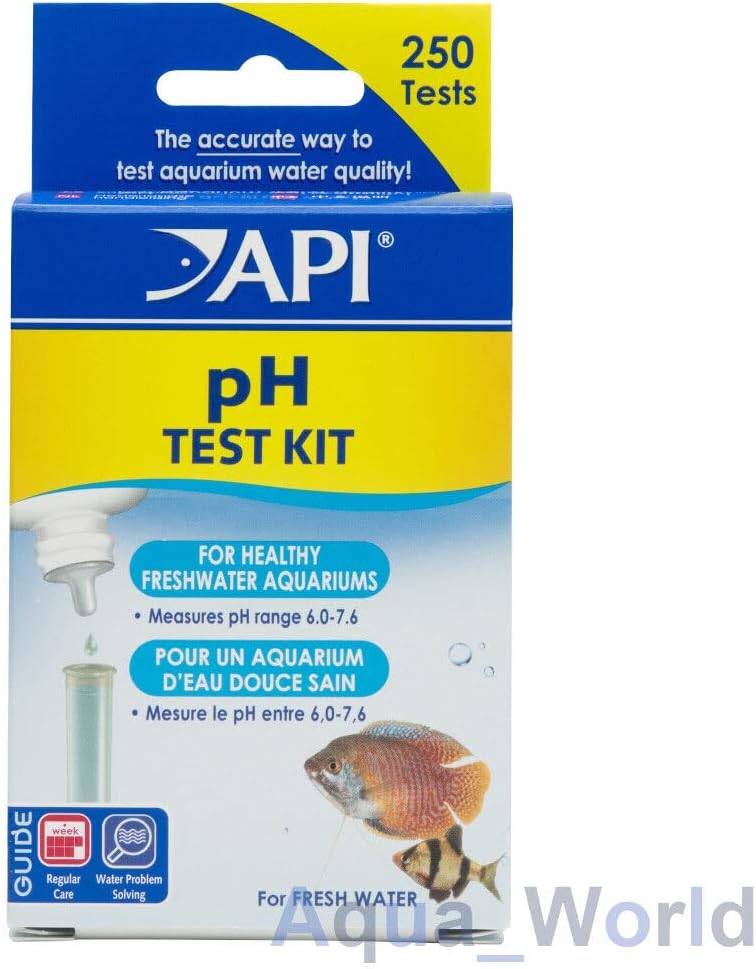 API PH Test Kit: 250-Test Freshwater Aquarium Water pH Test Kit, 4 Piece Set.