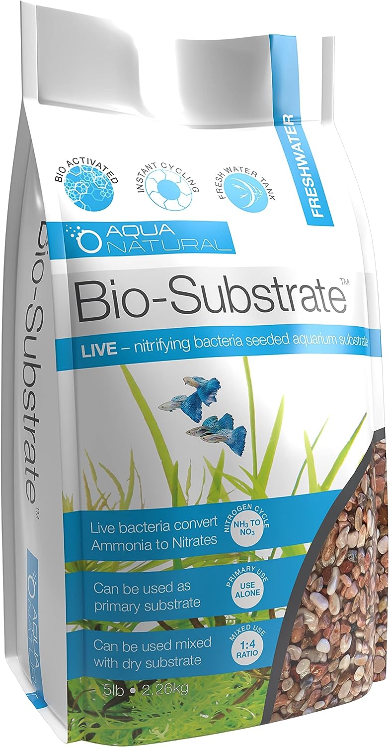 Aqua Natural introduces Flamingo Bio-Substrate 5lb for Aquariums with Bio-Active Bacteria.