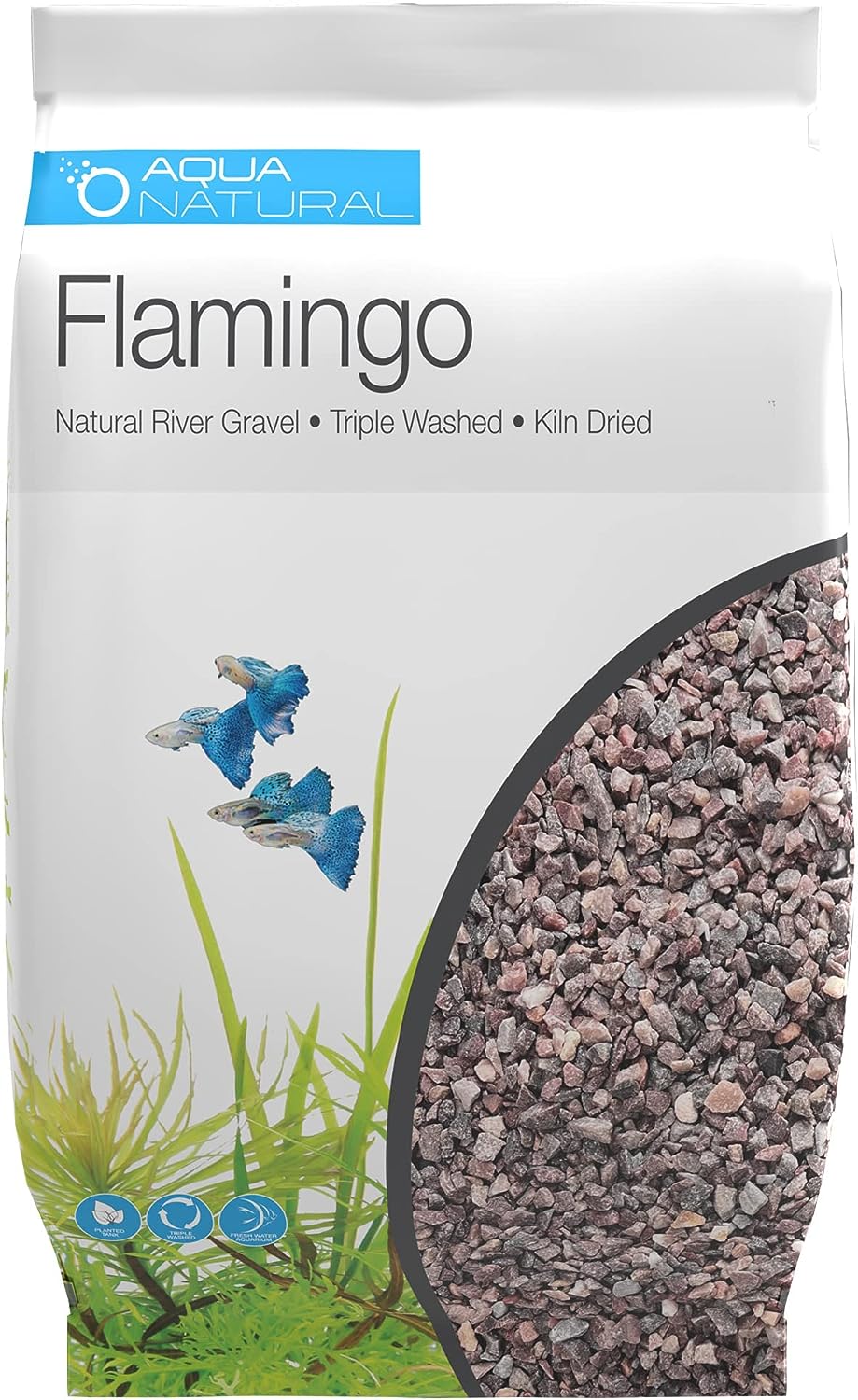 AquaNatural Flamingo 10lb Gravel Substrate: Ideal for Aquascaping and Aquariums