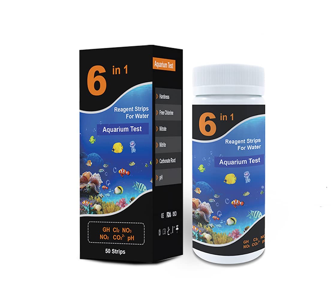 Aquarium Test Strips: 6-in-1 Kit for Quick Water Quality Testing