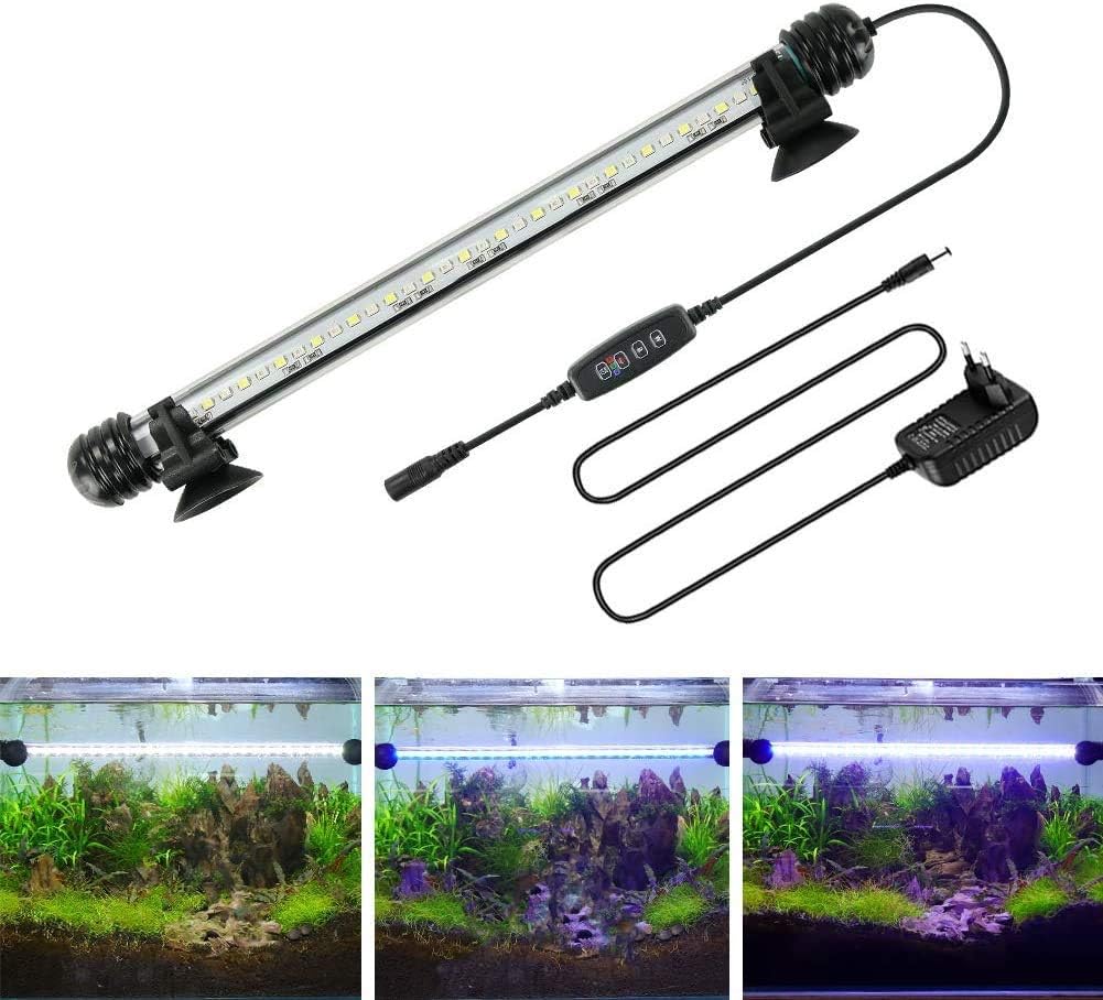 AquariumBasics LED Light: Timer & Dimming Function for Fish Tank