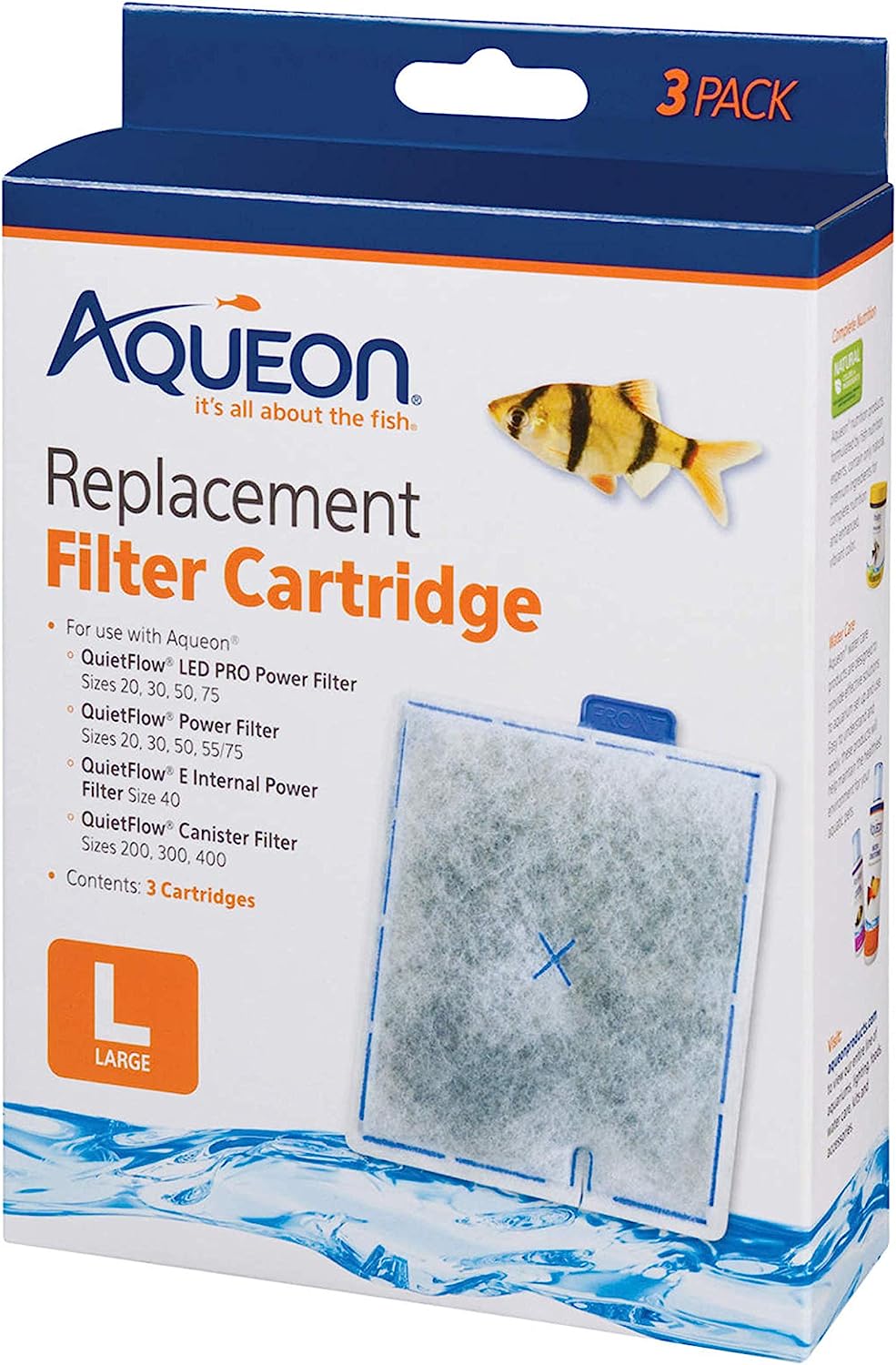 Aqueon Large Replacement Filter Cartridges – 12 pack