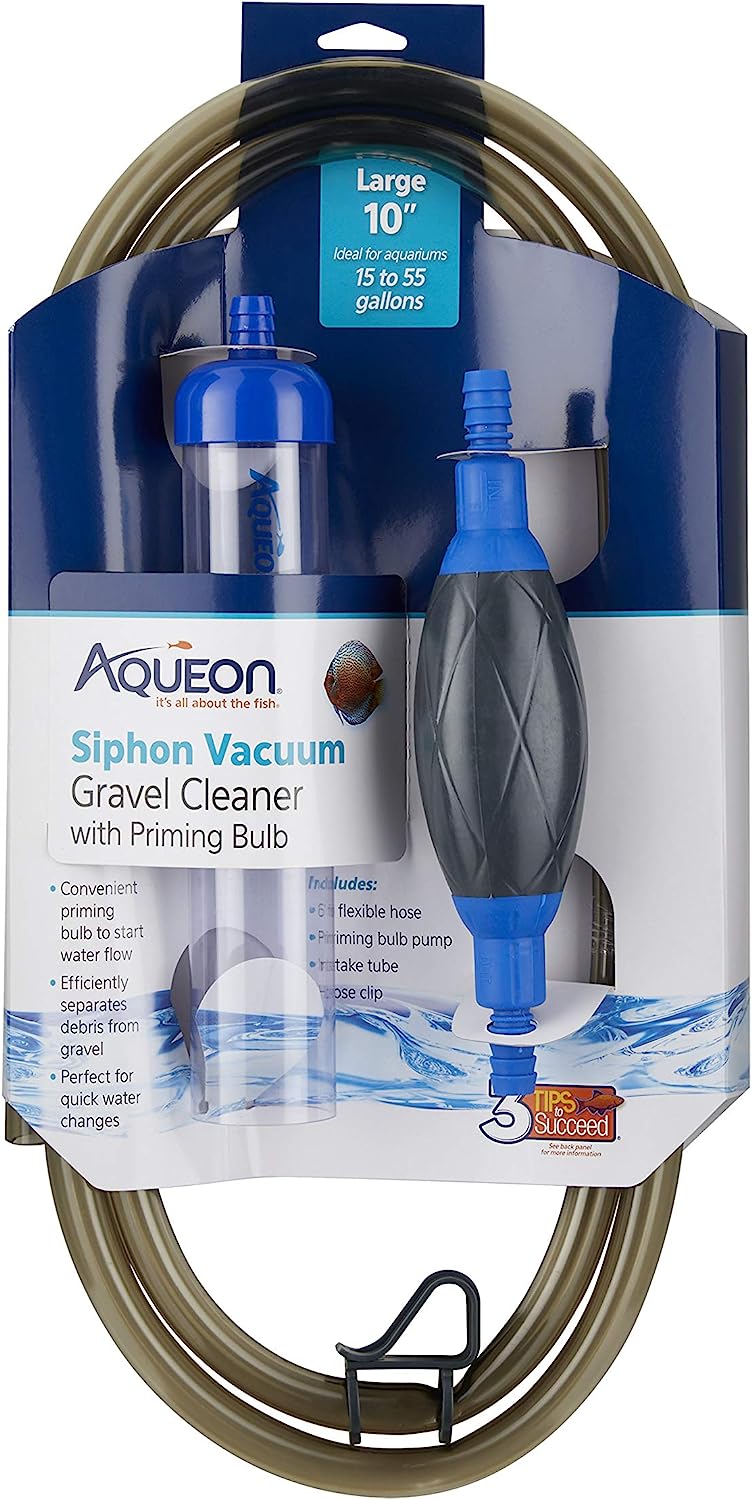 Aqueon Large Siphon Vacuum Gravel Cleaner – 10 Inches