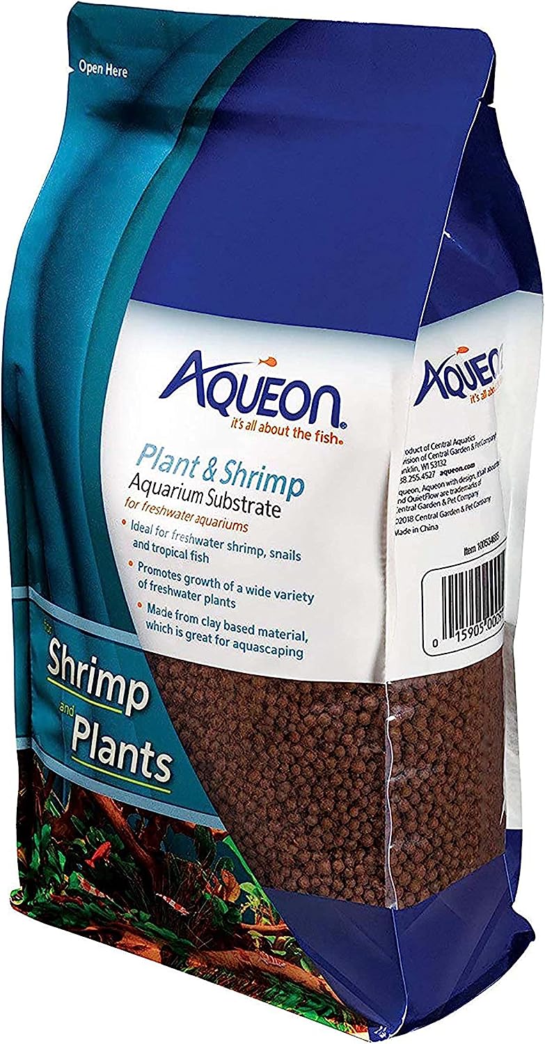 Aqueon Plant and Shrimp Aquarium Substrate, 5 Pounds, Brown