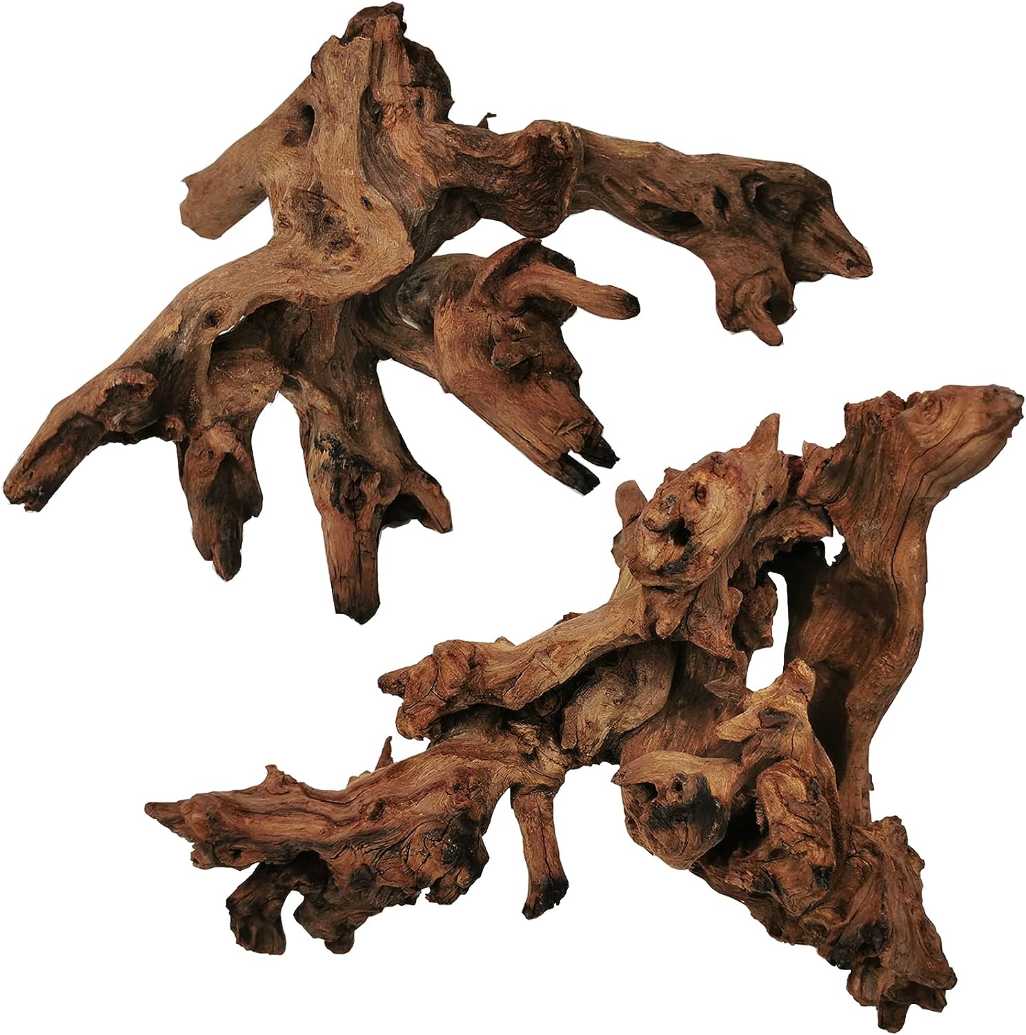 Driftwood – Natural Habitat Decor for Aquarium Reptiles (2pack)