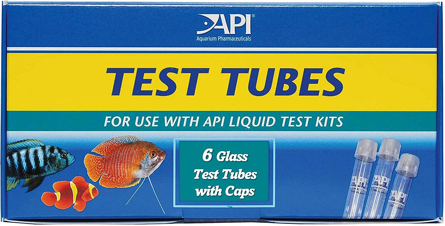 Aquarium Test Kits – 6 Pack Bundle of API Replacement Test Tubes.