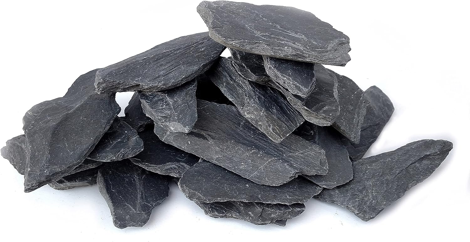 Natural Slate Stone – 5lbs for Miniature Gardens, Aquariums, and More