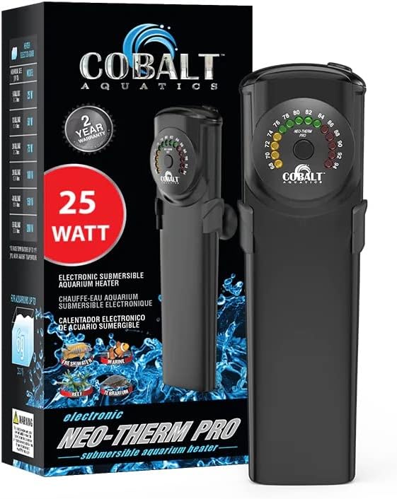 Cobalt Aquatics Neo-Therm Pro: 100W Fully-Submersible Heater with Thermostat and Thermometer