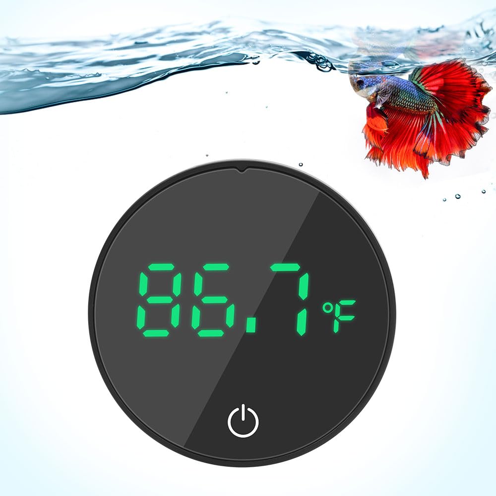 DaToo Rechargeable Aquarium Thermometer: Accurate HD Display for Fresh and Sea Water Tanks