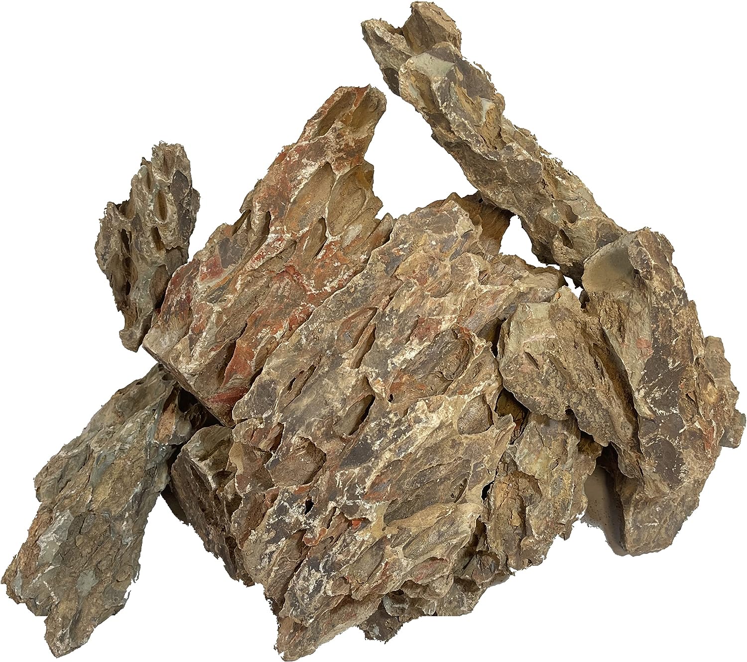 Dragonstone: Premium Aquascaping Rocks for Freshwater and Planted Aquariums (9 lbs)