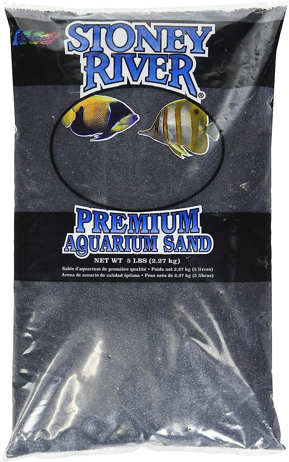 Estes Gravel Products: Este Marine Sand Black for Aquarium, 5-Pound