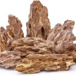 FISCAPE 6 PCS Natural Seiryu Stones for Aquariums and Terrariums