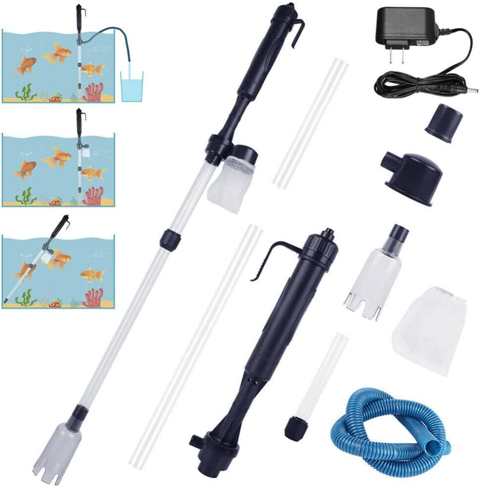 Gigicloud Electric Aquarium Gravel Cleaner: Automatic Fish Tank Cleaning Tool