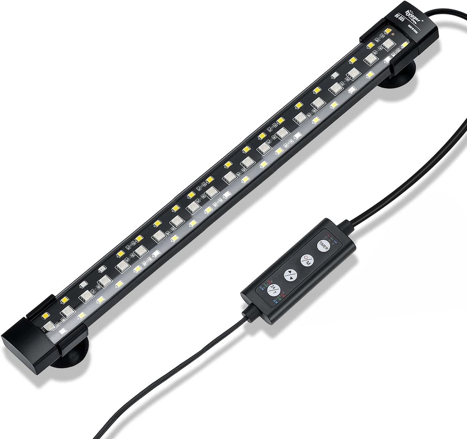 Hygger 24/7 Mode Submersible Aquarium LED Light: Full Spectrum, Adjustable Timer, 6W