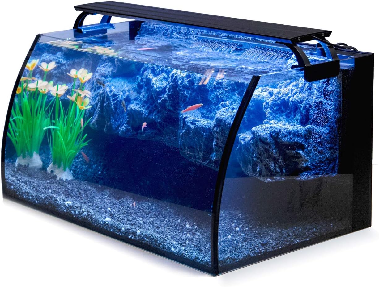 Hygger Horizon 8 Gallon LED Glass Aquarium Kit: Ideal for Starters