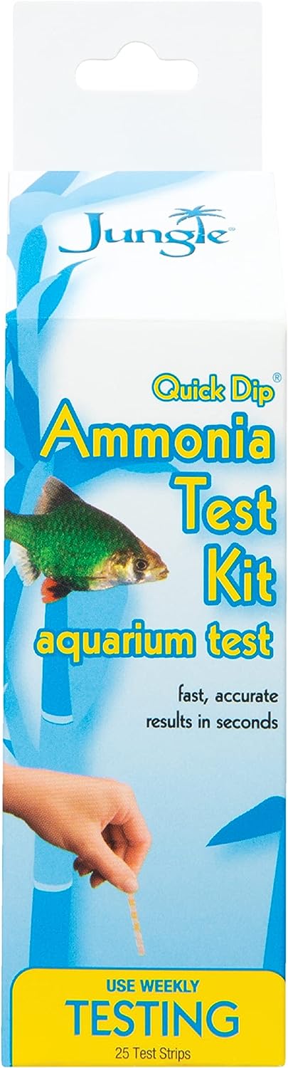 Jungle TK301W: Quick Dip Ammonia Test Strips, 25-Pack.