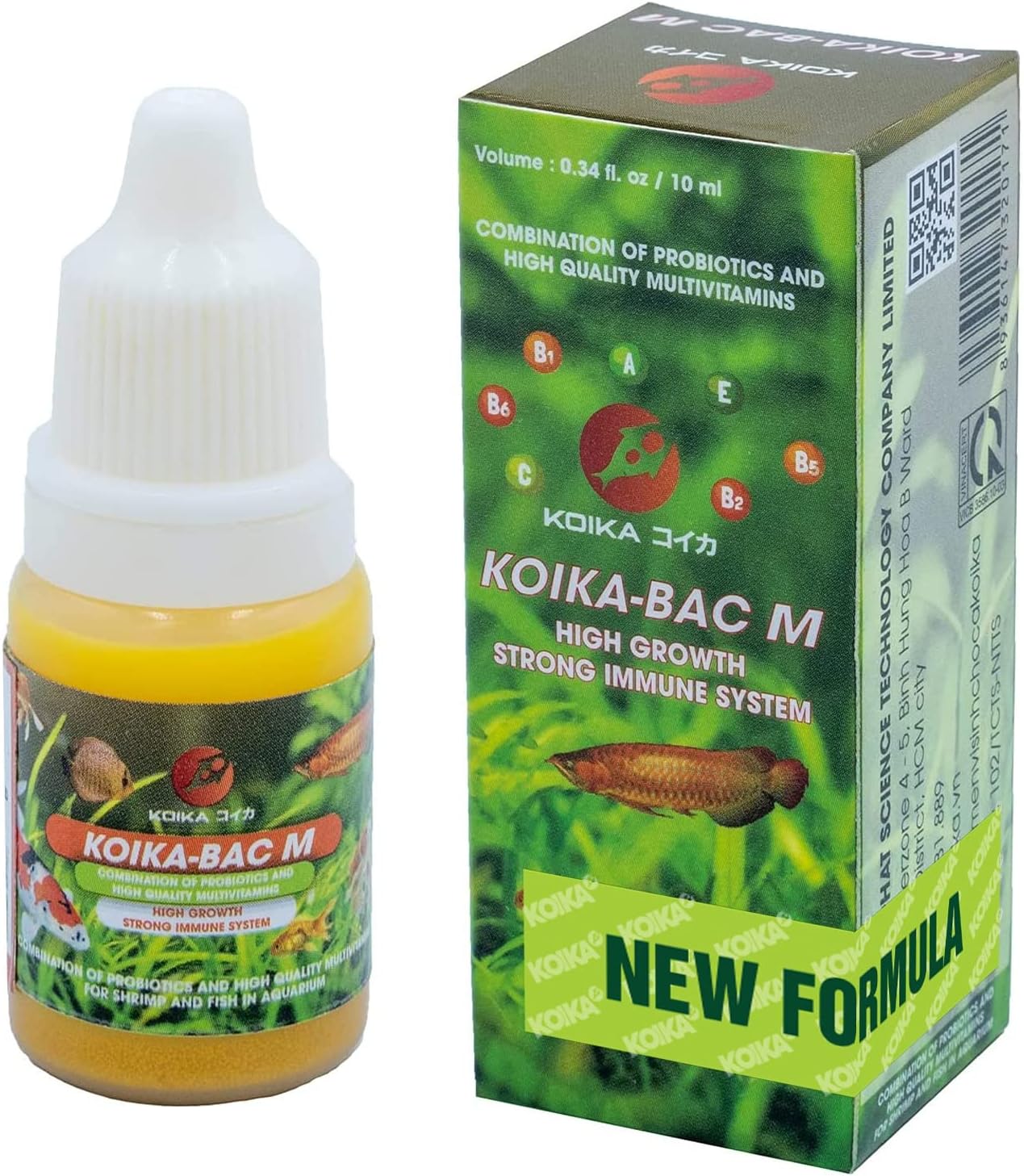 KOIKA BACM: Natural Color Enhancement for Fish with Probiotics & Multi-Vitamins