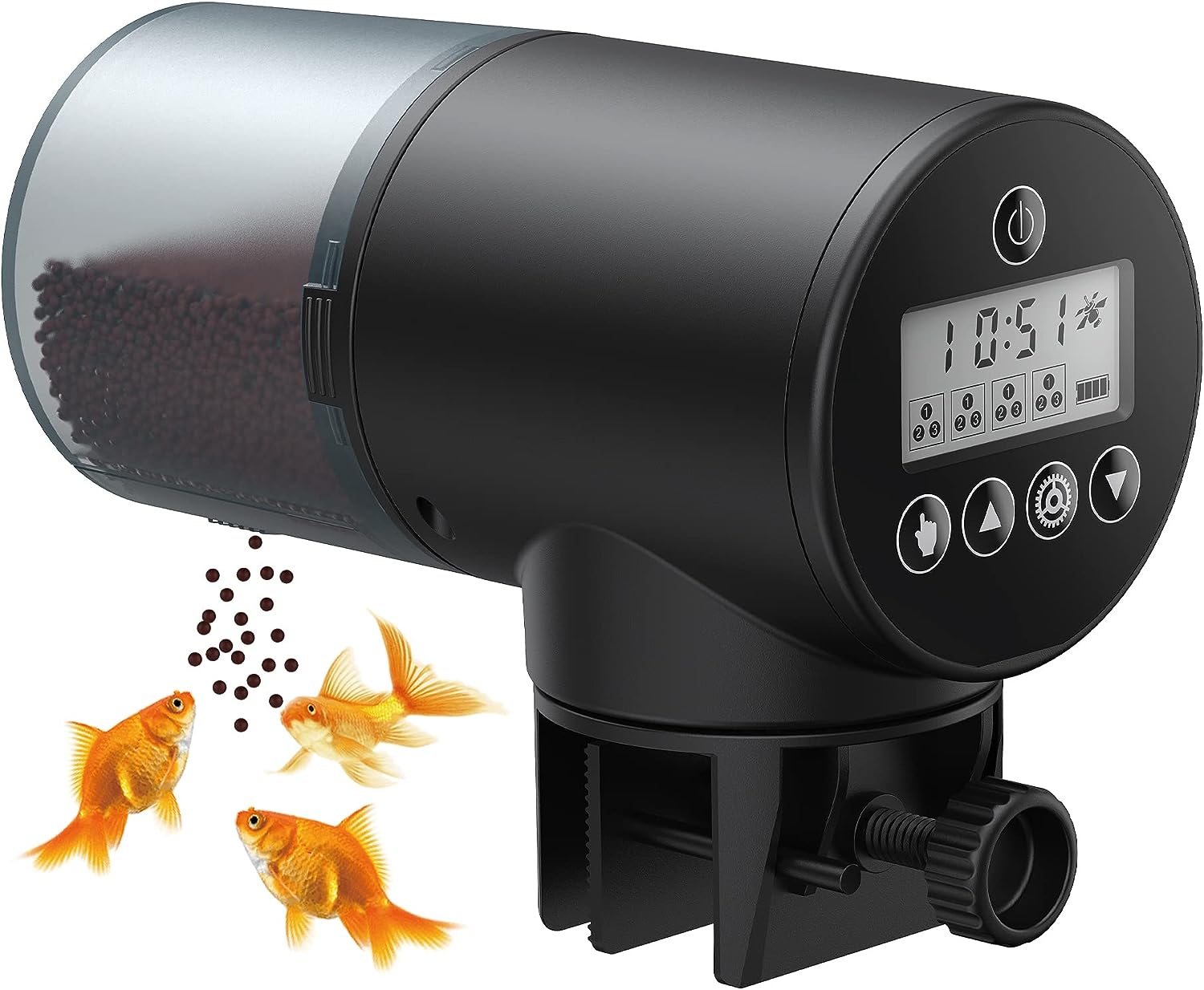 NICREW Automatic Fish Feeder: Programmable Electric Dispenser for Aquarium Tank