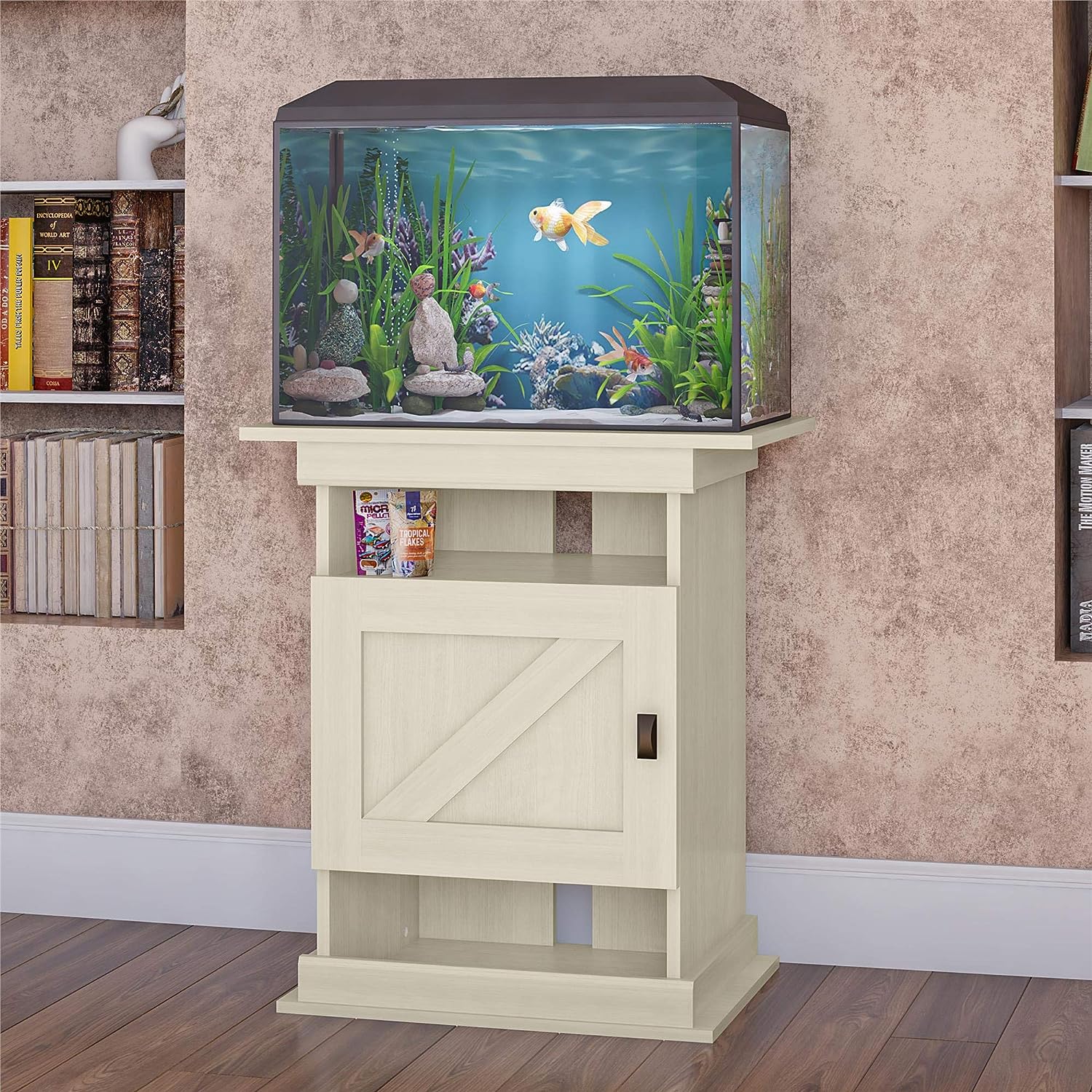 Ollie & Hutch’s Ivory Oak Aquarium Stand – Farmington Flipper