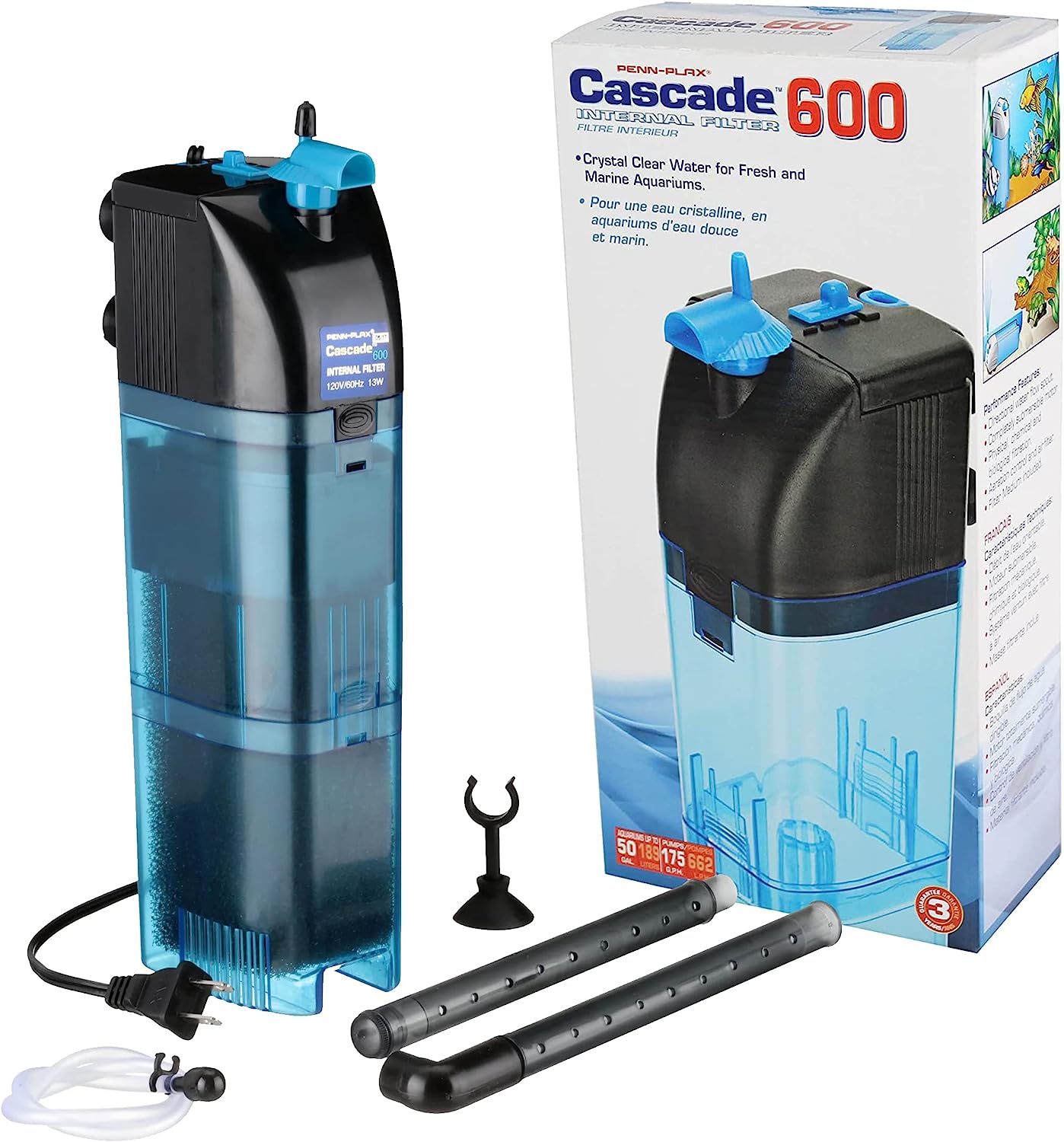 Penn-Plax Cascade 600: Complete Filtration for Aquariums and Turtle Tanks.