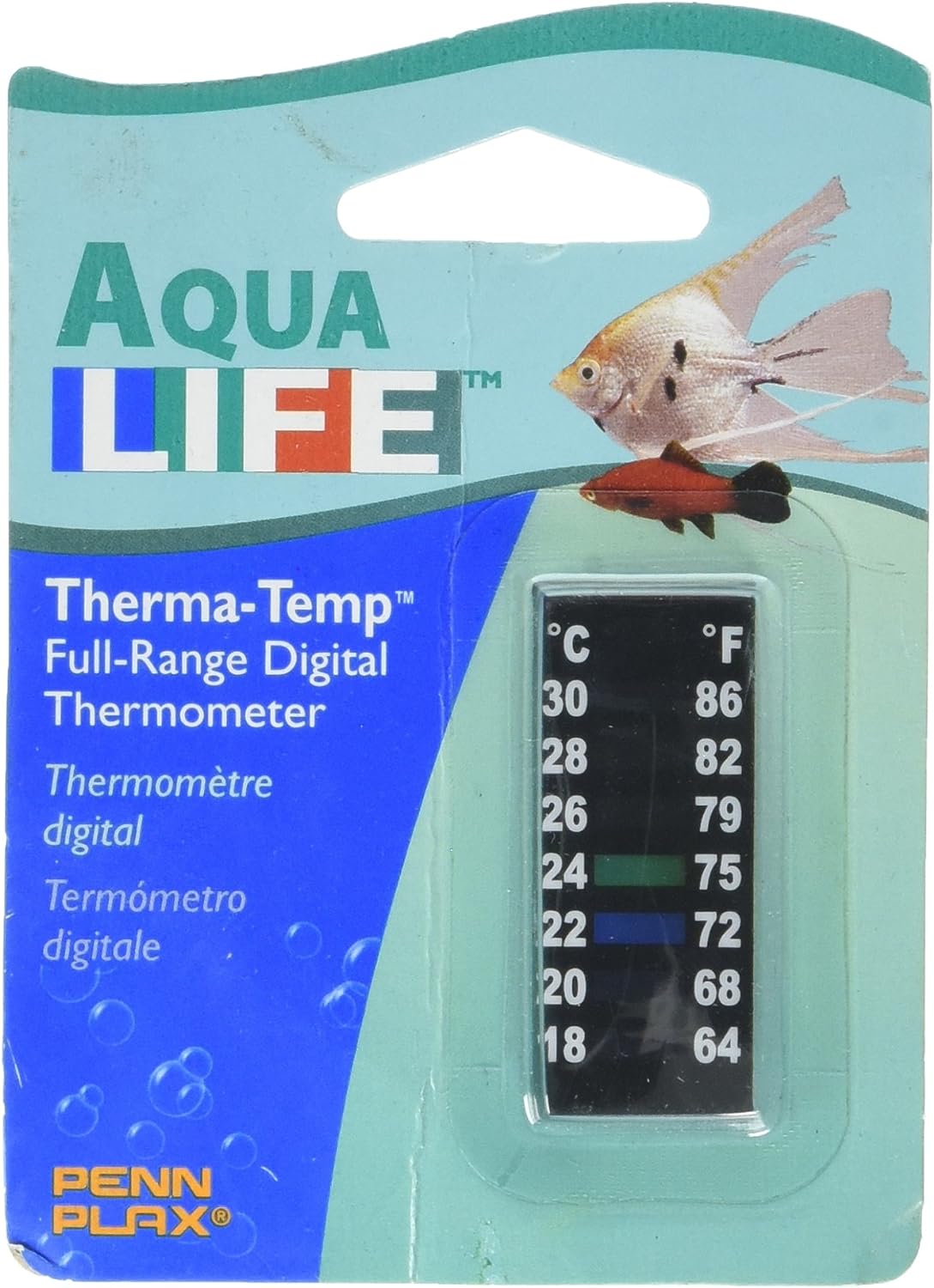 Penn-Plax DT014: Small Strip Digital Thermometer for Smaller Tank Water Temperature.