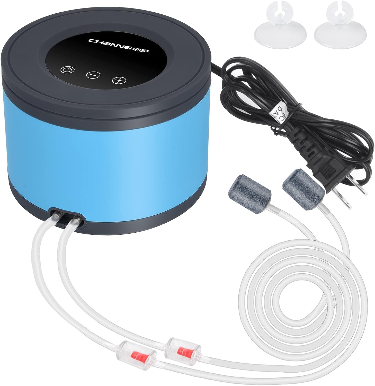 Persuper Dual Outlet Aquarium Air Pump: Ultra Quiet, 20-600 Gallons, 5W