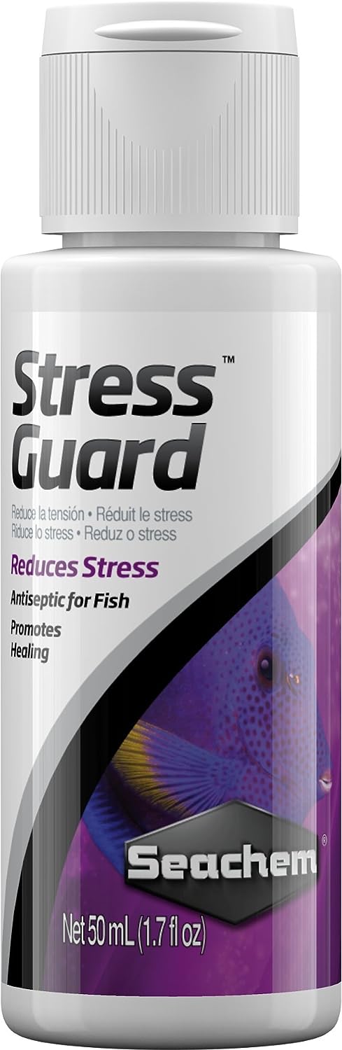 Seachem StressGuard: Slime Coat Protection, Stress Reducer – 50 ml / 1.7 oz