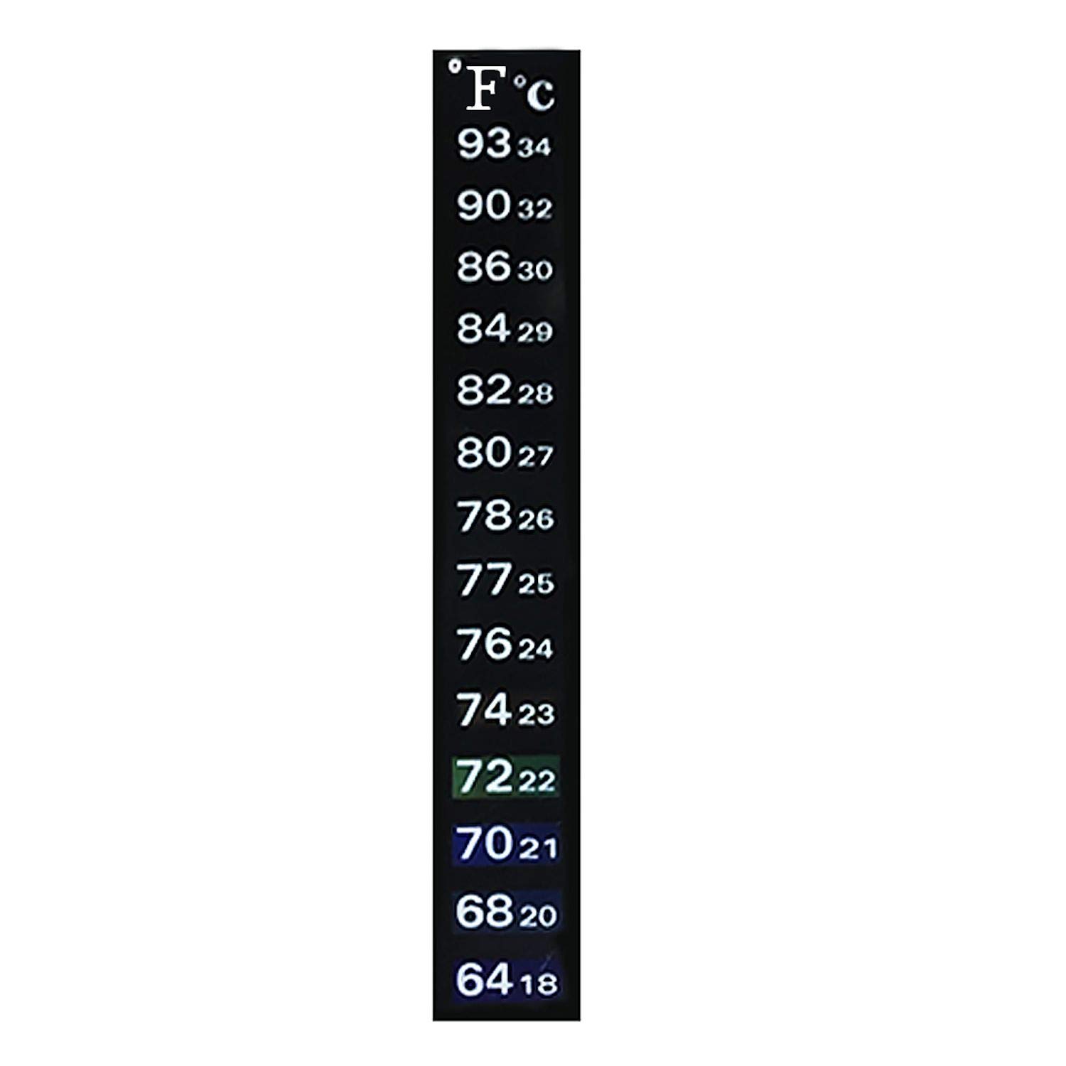 SunGrow Aquarium Sticker Thermometer: Accurate Tank Temperature Measurement for Fish, Shrimps & Turtles