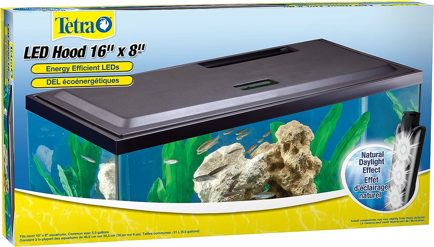 Tetra LED Hood: Low-Profile Aquarium Hood with Hidden Lighting.