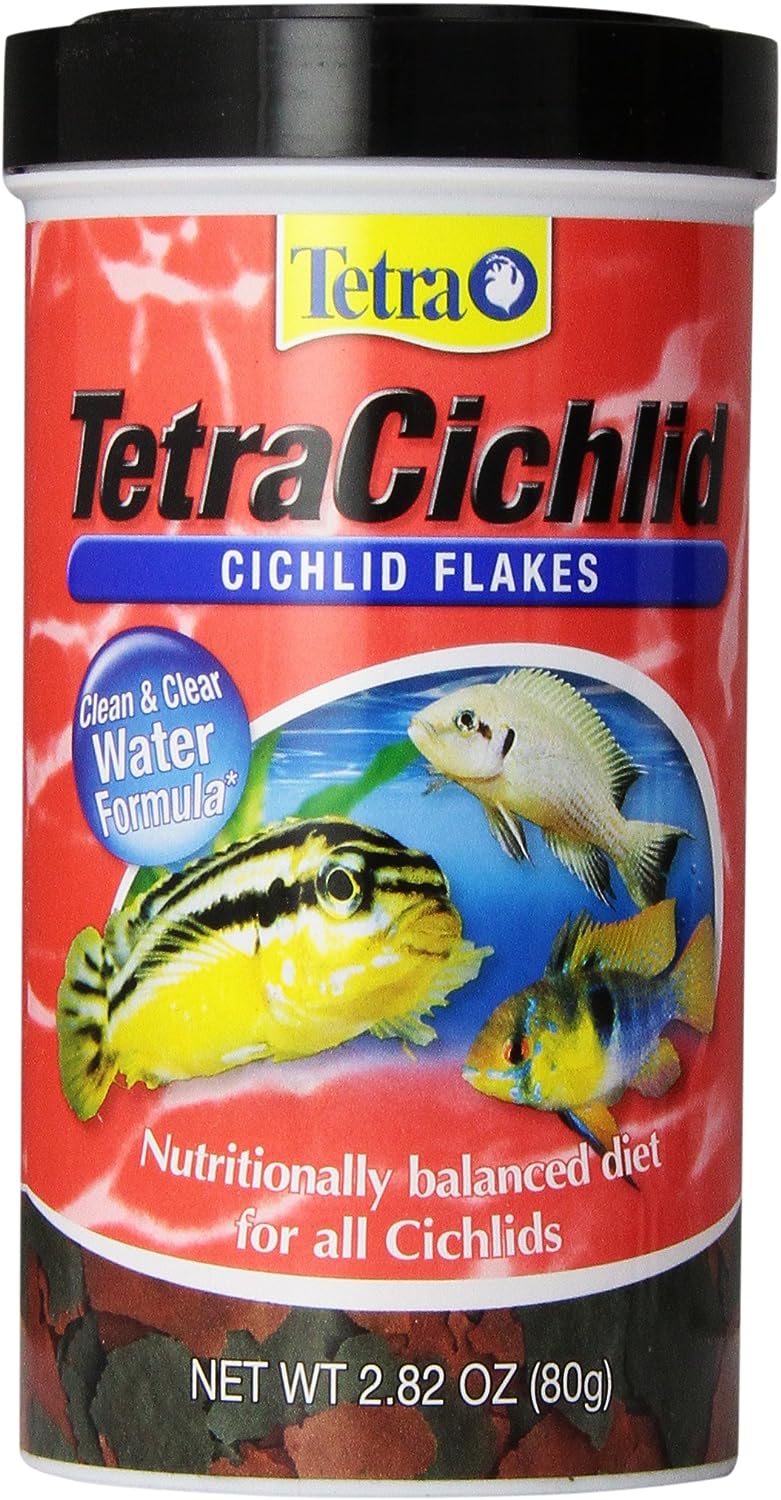 TetraCichlid Flakes: Clear Water Fish Food, 1.75 Pounds