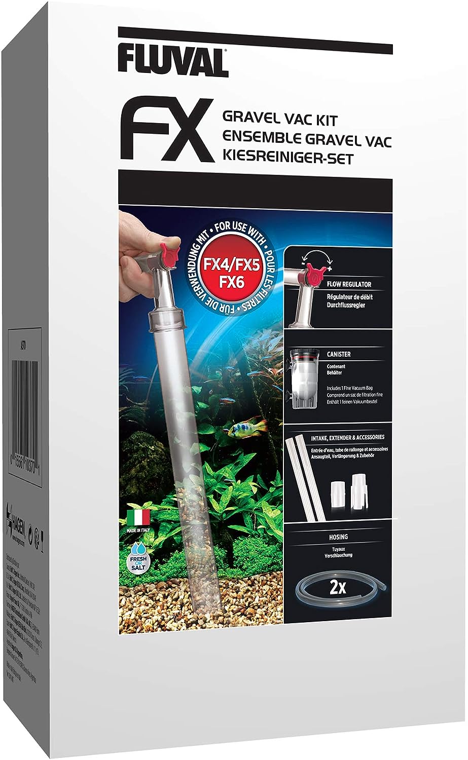 Fluval Gravel Cleaner Kit – Compatible with FX4, FX5, and FX6.