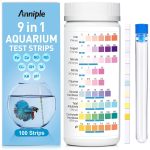 9-in-1 Aquarium Test Strips – 100 Strips for Freshwater and Saltwater