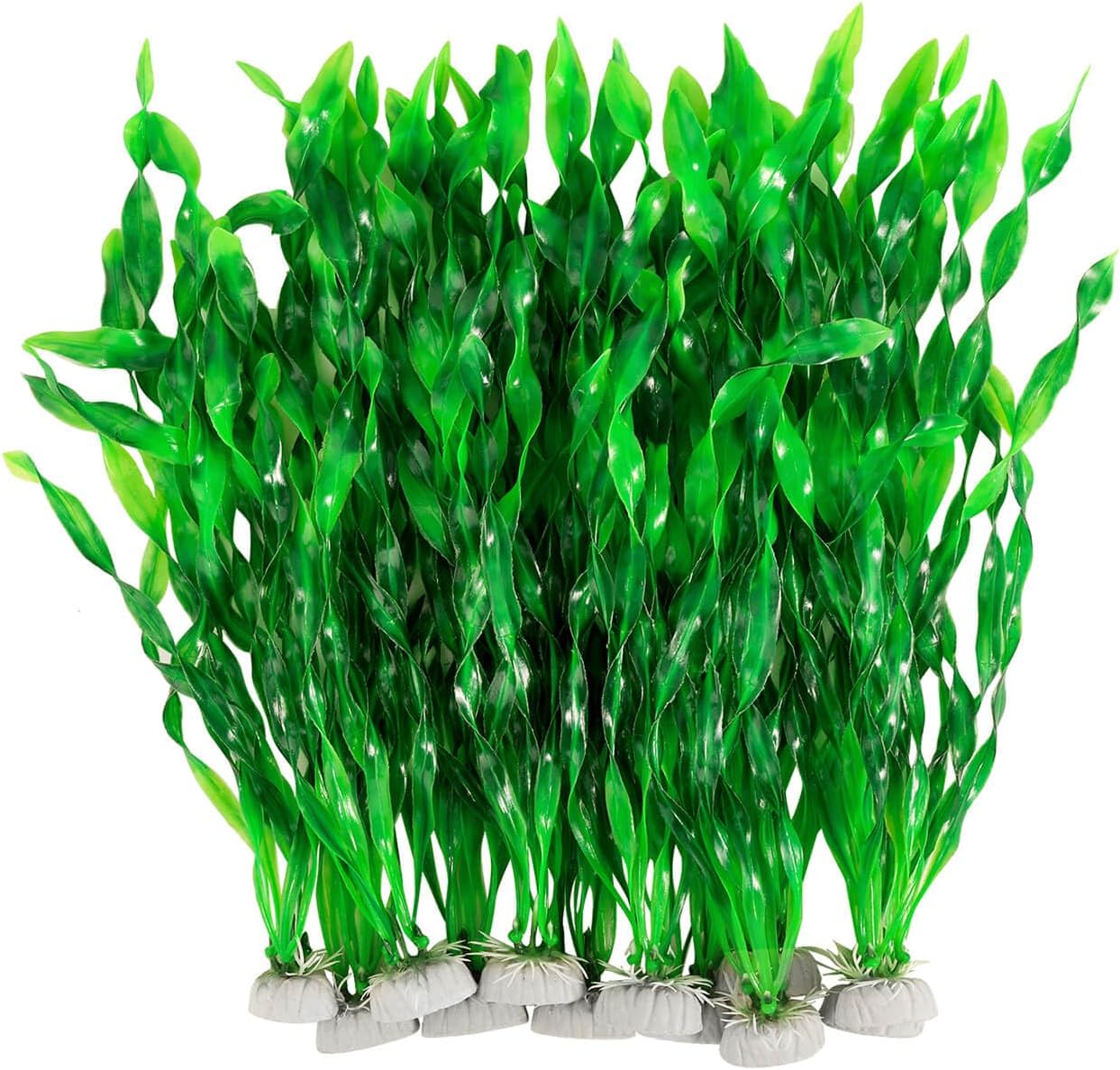 CousDUoBe: 12 PCS Artificial Seaweed Water Plants for Aquarium