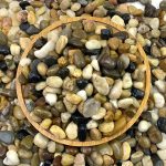 FANTIAN 5 Lb Natural River Pebbles: Versatile Decorative Rocks for Indoor and Outdoor Use