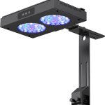 NICREW 150W Aquarium LED Reef Light: Dimmable Full Spectrum for Saltwater Coral Fish Tanks.
