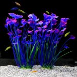KHGYY Purple Plastic Plants for Aquarium – 15.6 Inch (2 Pcs)