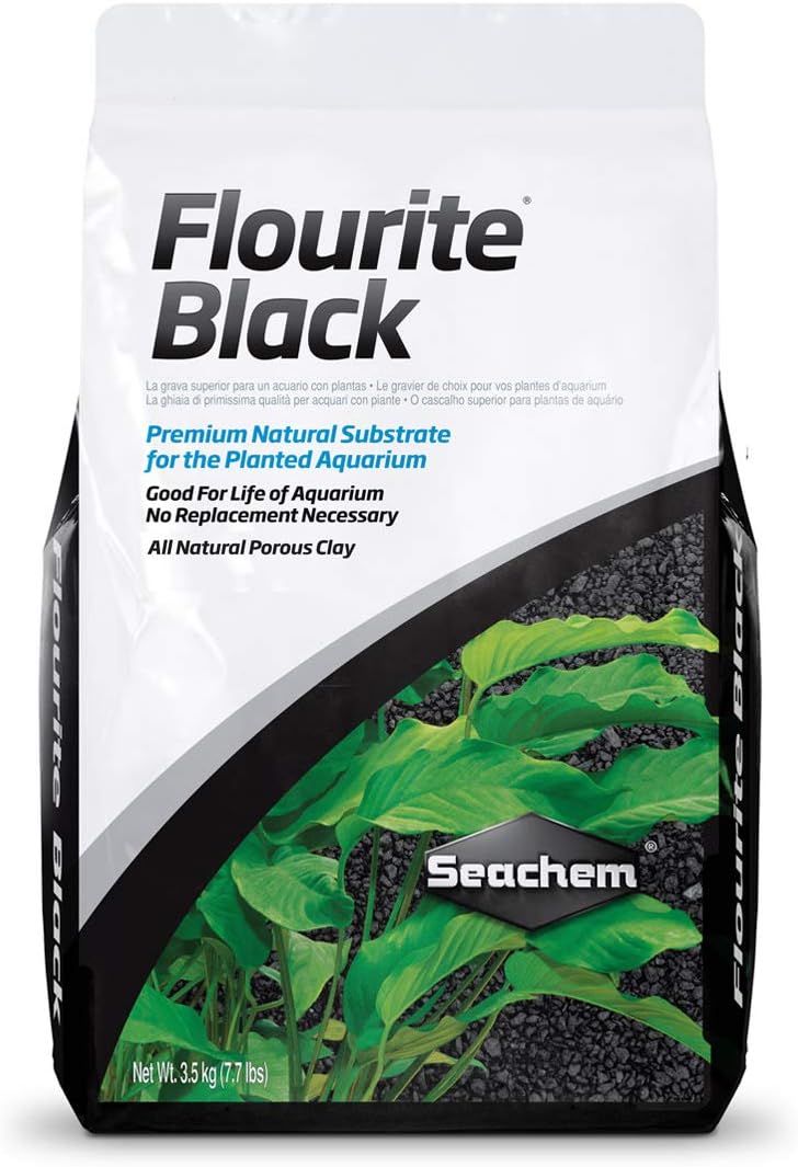 Seachem Fluorite Black Clay Gravel, 7.7 lb: Premium Brand for Aquatic Substrate