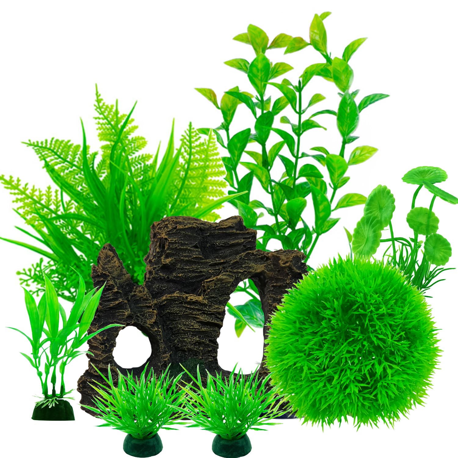 DEMONSTALK: Artificial Fish Tank Decor Plant 10 PCS