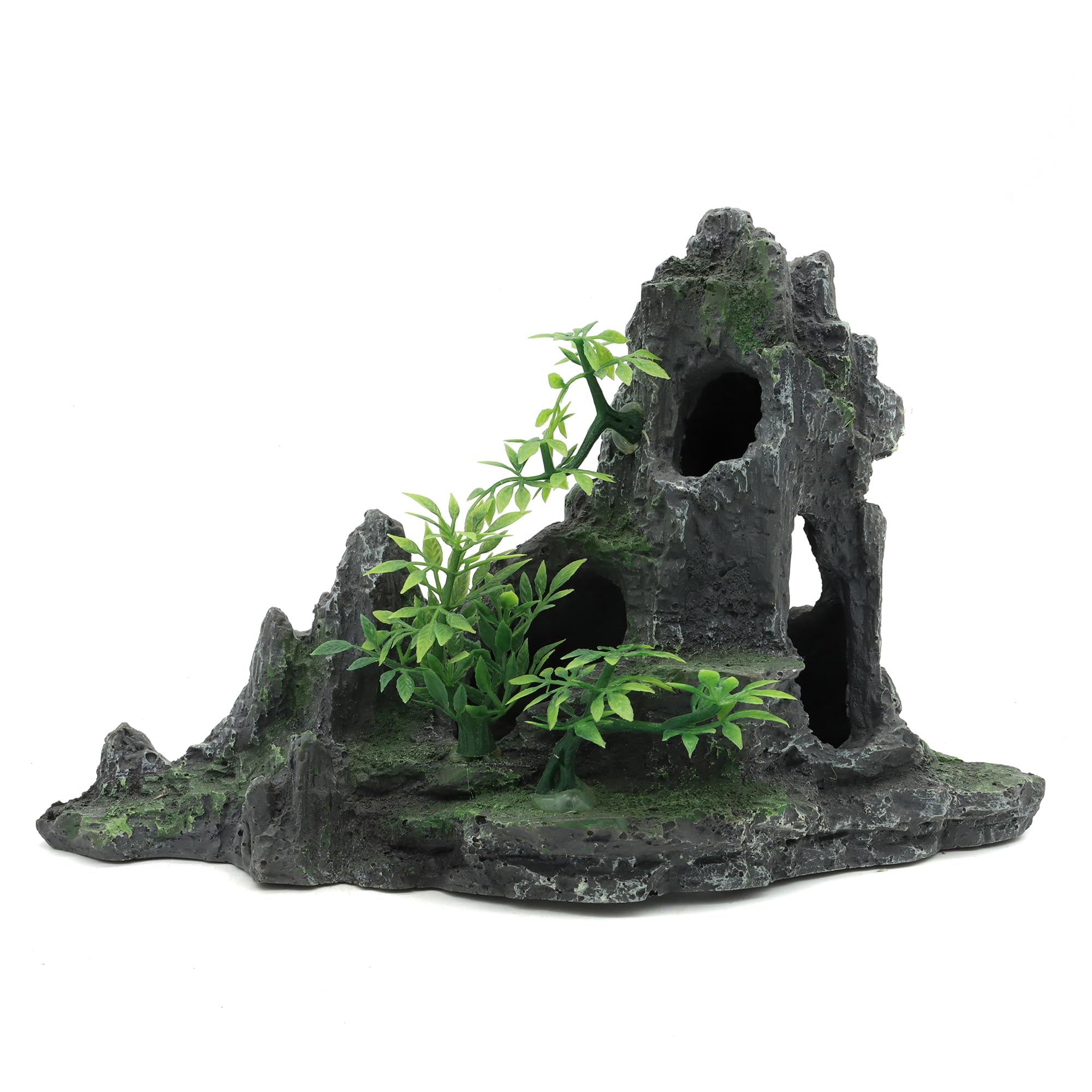 JIHAQUA: Artificial Mountain View Stone Fish Tank Decoration (Hill A)