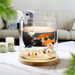 SANOSY 0.81-Gallon Aquarium Starter Kit: Beginner Fish Tank with LED Light