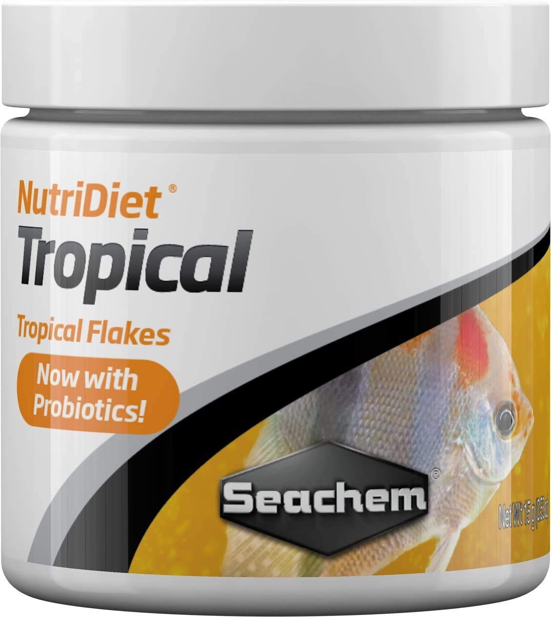 Seachem NutriDiet Tropical Flakes – Probiotic Fish Food with GarlicGuard