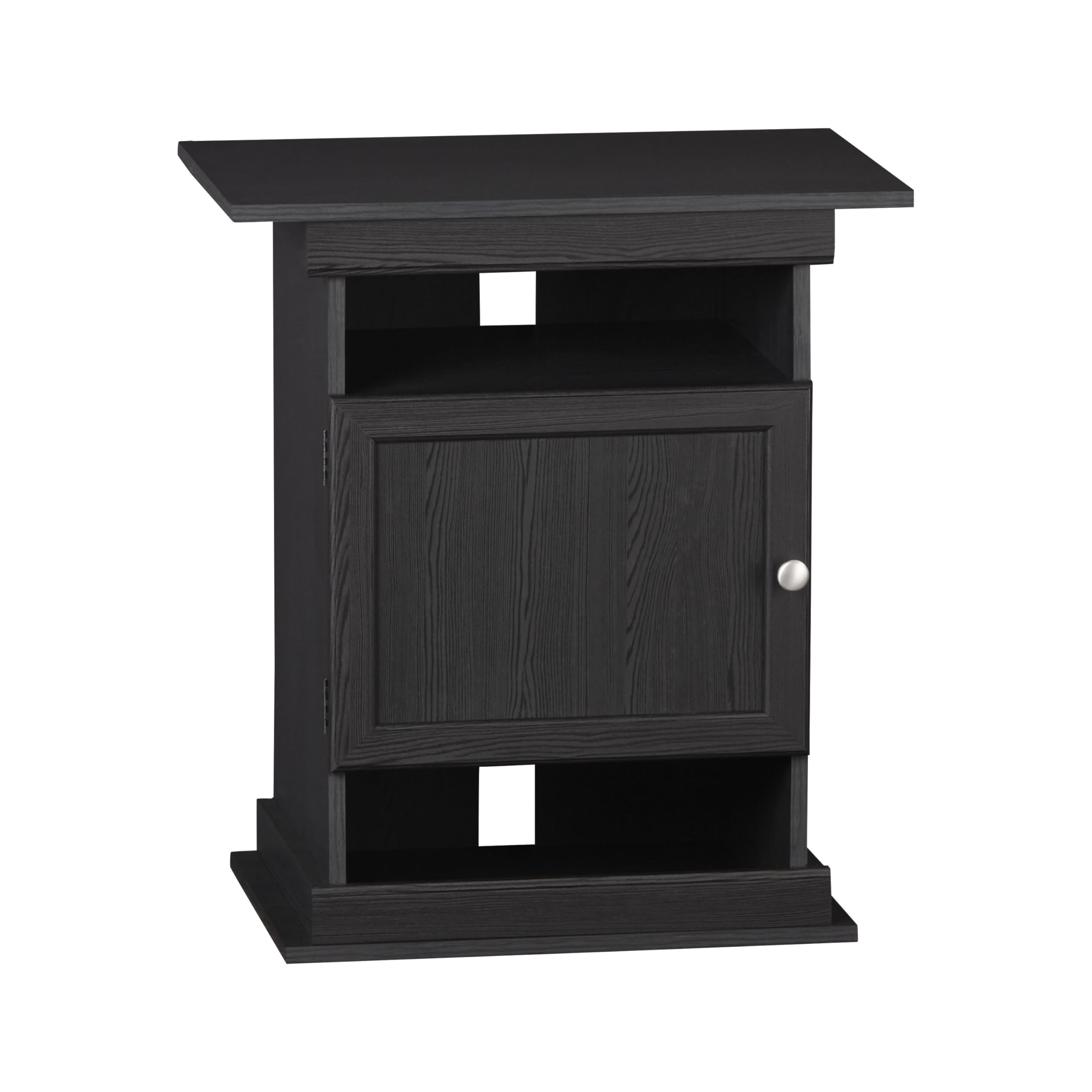 Ameriwood Home Flipper Aquarium Stand: Black Oak, 10/20 Gallon, 15.7 x 25 x 28 inches.