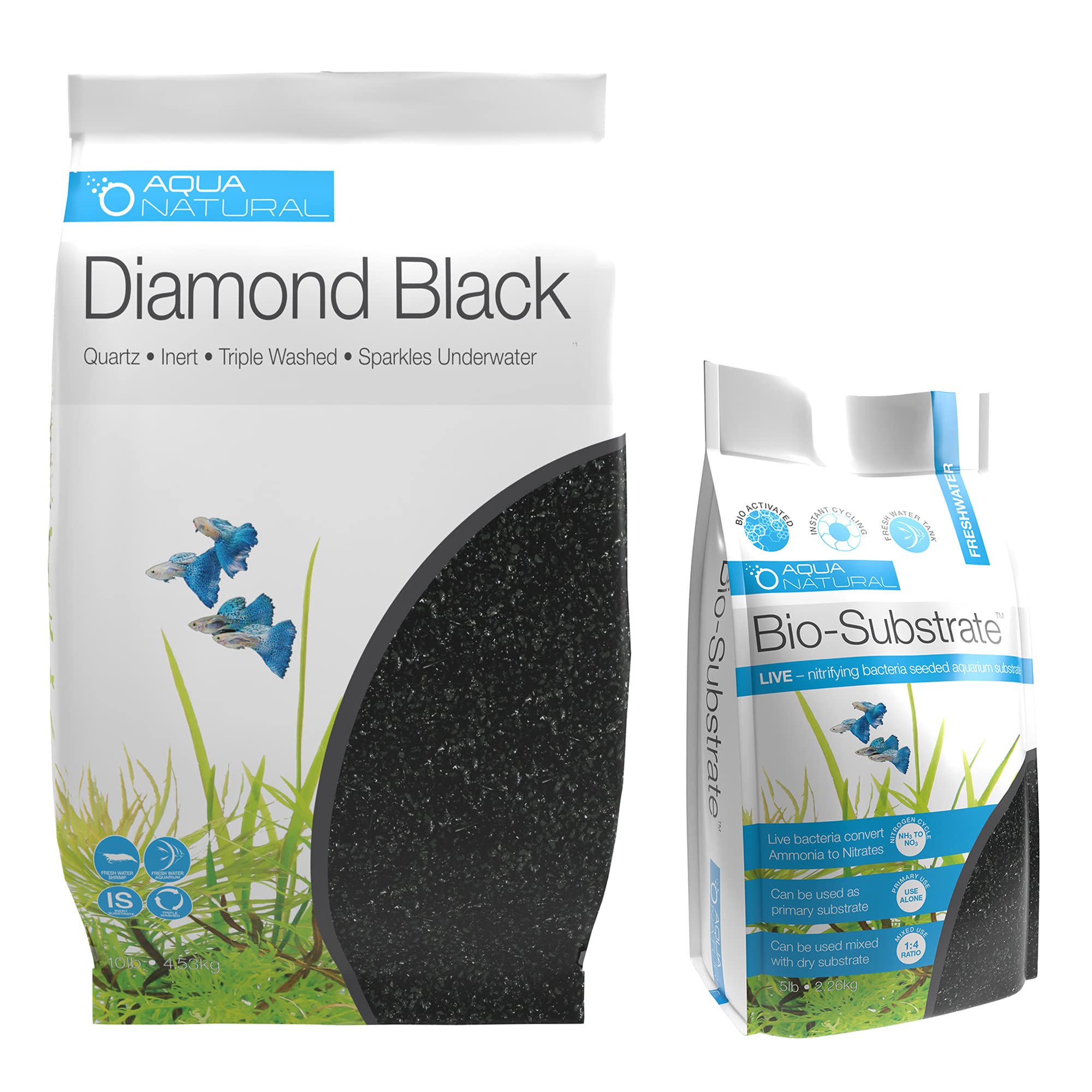 Aqua Natural introduces BIOKIT004: Diamond Black Substrate Kit for Aquariums.