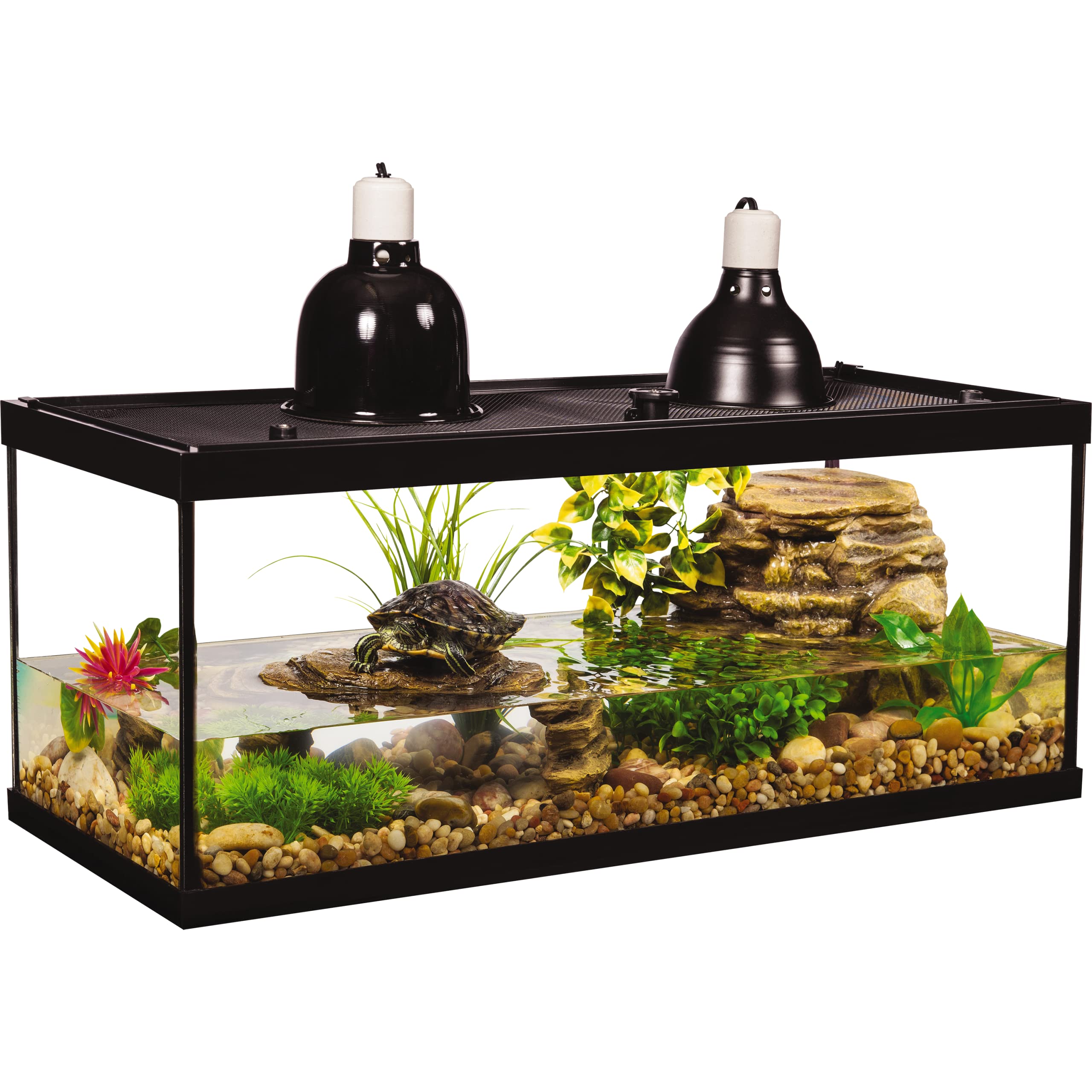 Tetra Deluxe Aquatic Turtle Kit - 20 Gallons, Filter, Heating Lamps (NV33230)