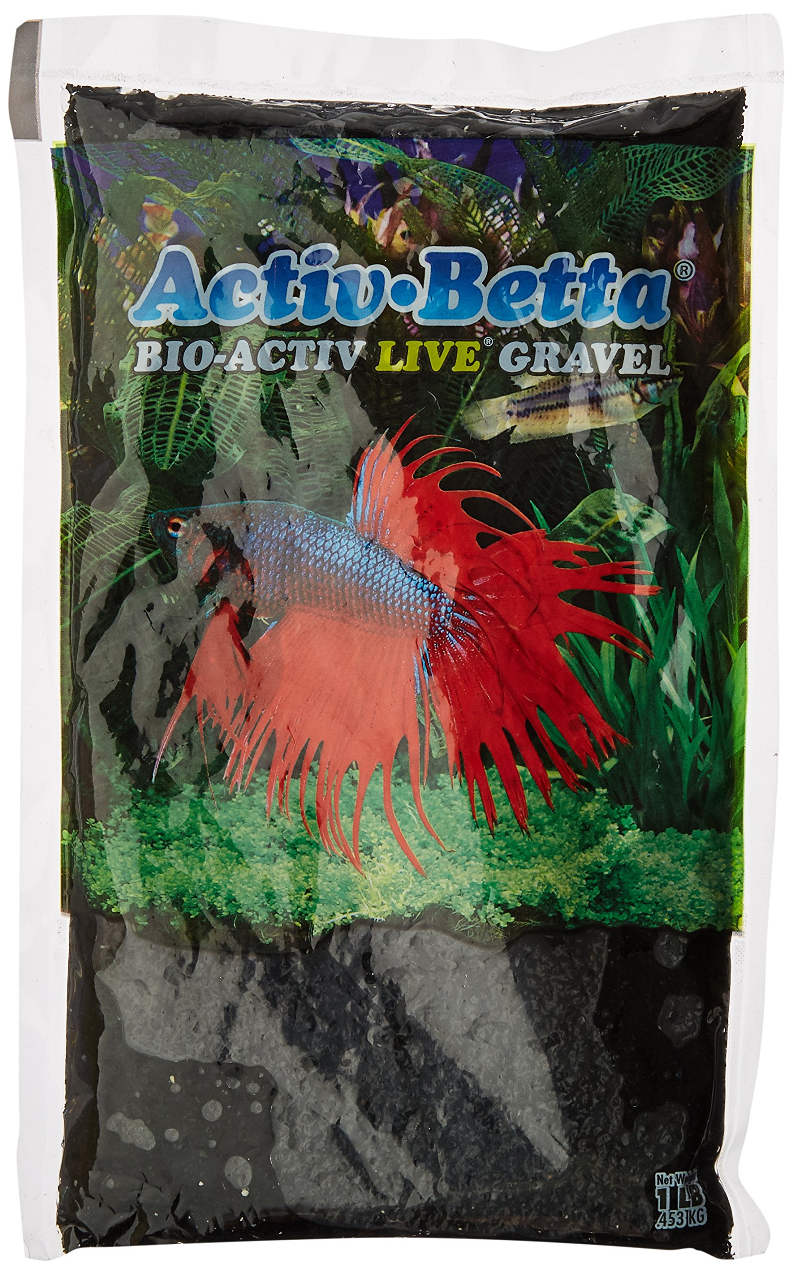 Activ Betta Aquarium Sand: 1-Pound of Black Gravel