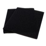 AQUANEAT: Bio Sponge Filter Media Pad for Fish Tank Sump (9″x9″x0.5″) Black